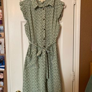 Monteau Medium Green Dress